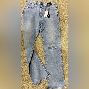 Express Ladies 90s Slim Super High Rise NWT Size L Reg 12/14/16 Hyper Jeans